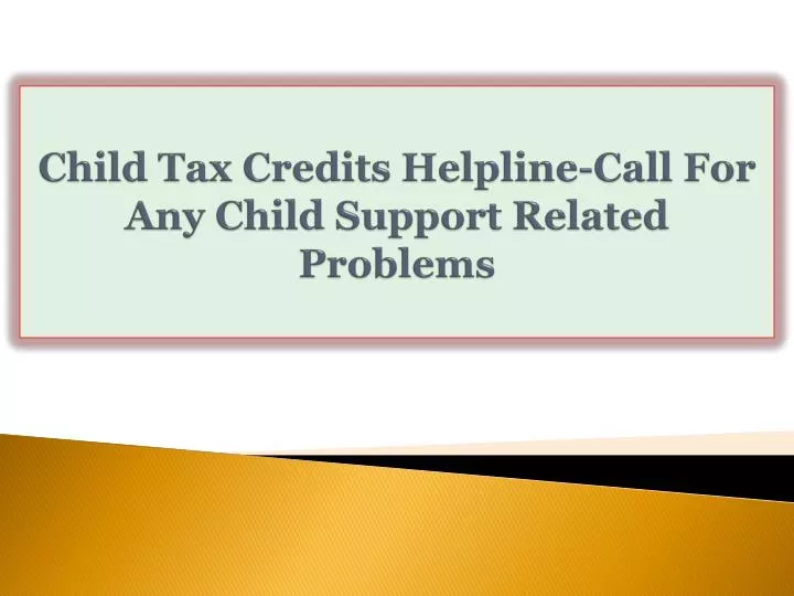 Tax Credits Helpline