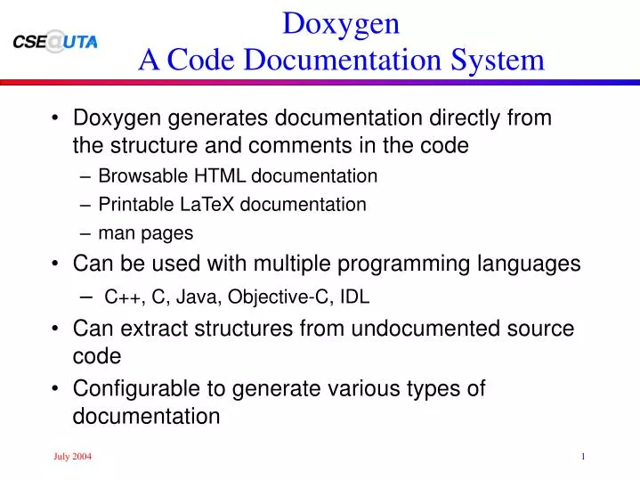 doxygen documentation