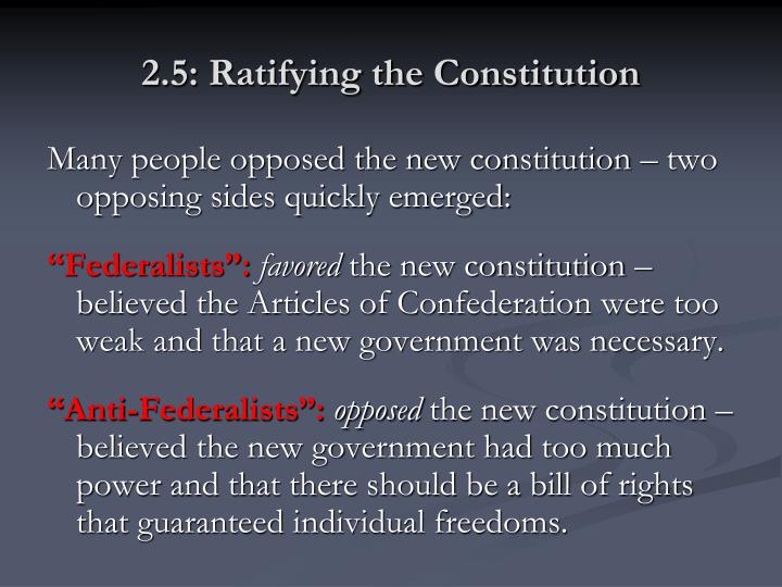 the ratification of the constitution the ratification of the constitution