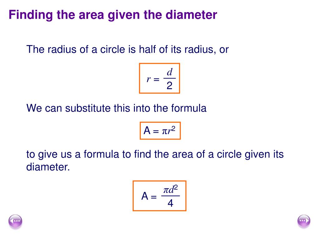 How To Find The Area Of A Circle Using Diameter