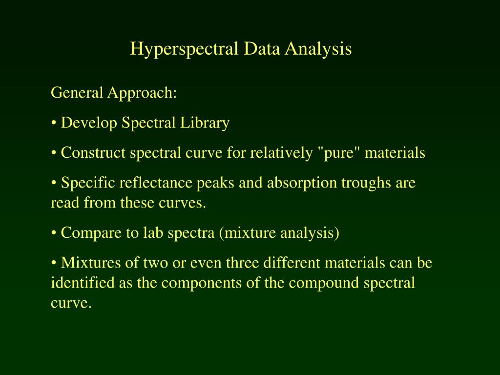PPT - Remote Sensing Hyperspectral Imagery April 1 st , 2004 Stefan A ...