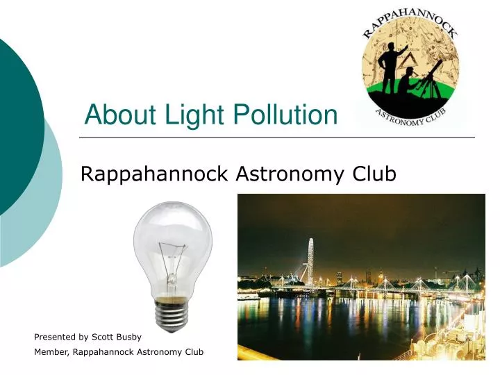 PPT - About Light Pollution PowerPoint Presentation, free download - ID