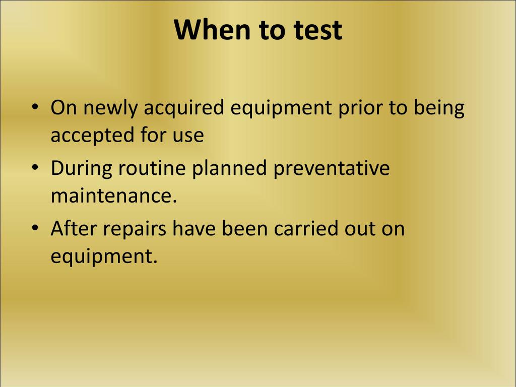 PPT Calibration and Electrical Safety of Medical Equipment PowerPoint