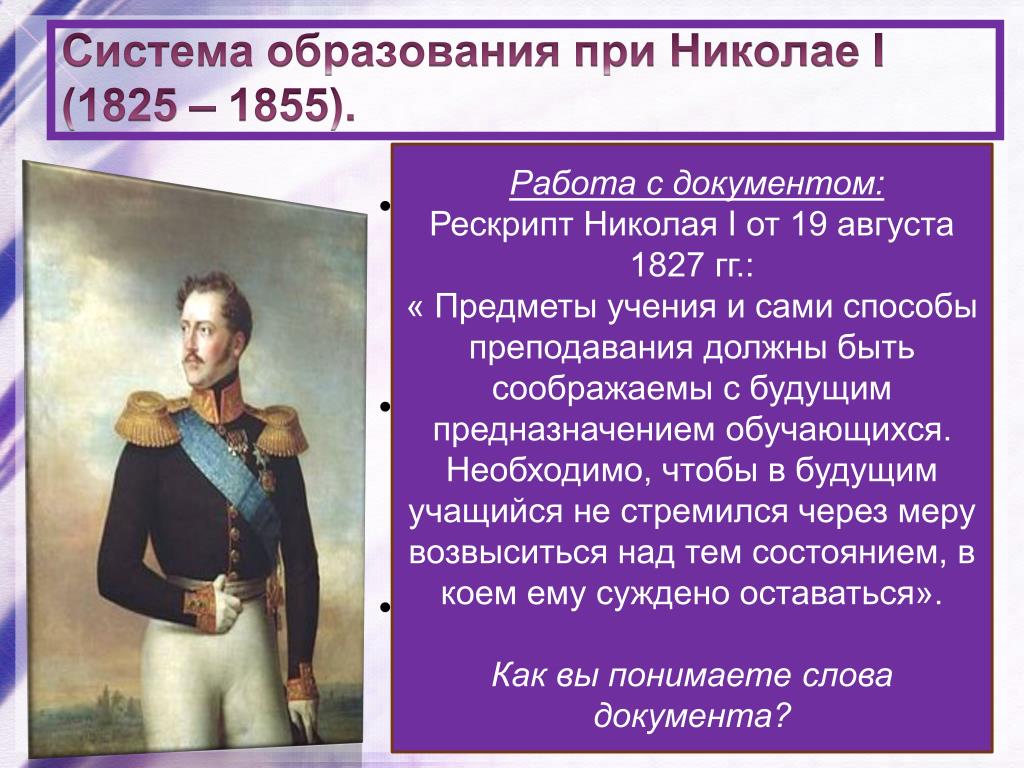 Образование при николае 2. При Николае 1. Образование при Николая 1. Система образования при Николае 1. Россия при Николае 1.