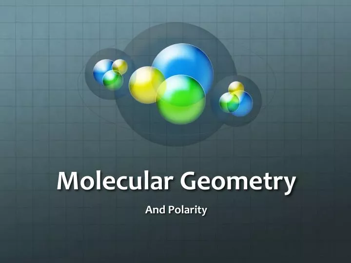 molecular geometry n.