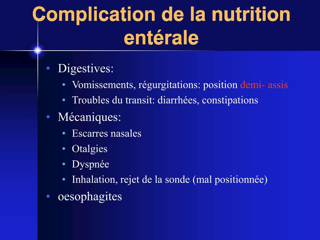 PPT - La nutrition artificielle PowerPoint Presentation, free download -  ID:6025349