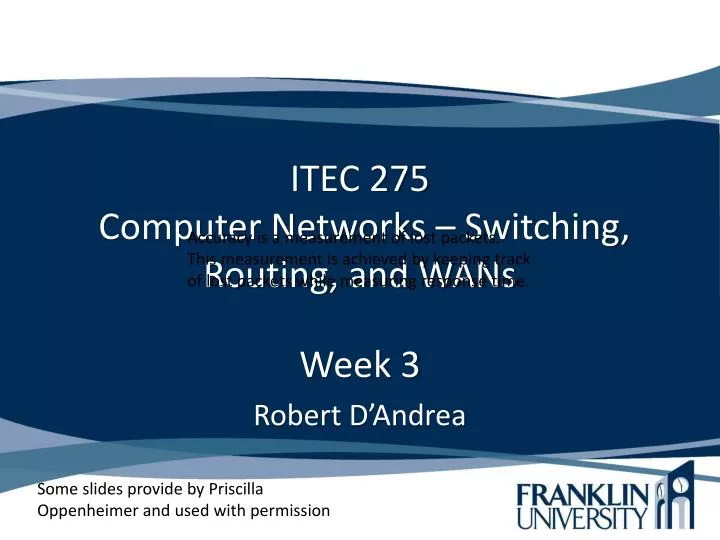 itec 275 computer networks switching routing and wans n.