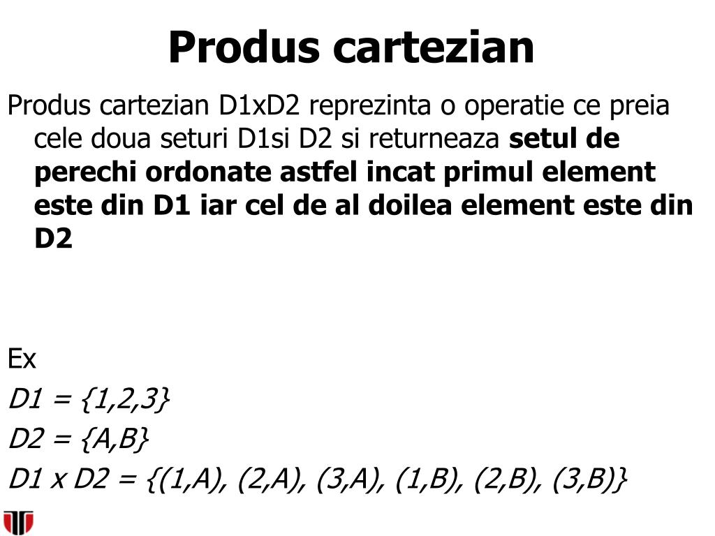 PPT - Introducere in BAZE de DATE Modelul relational si algebra relationala  PowerPoint Presentation - ID:6028629