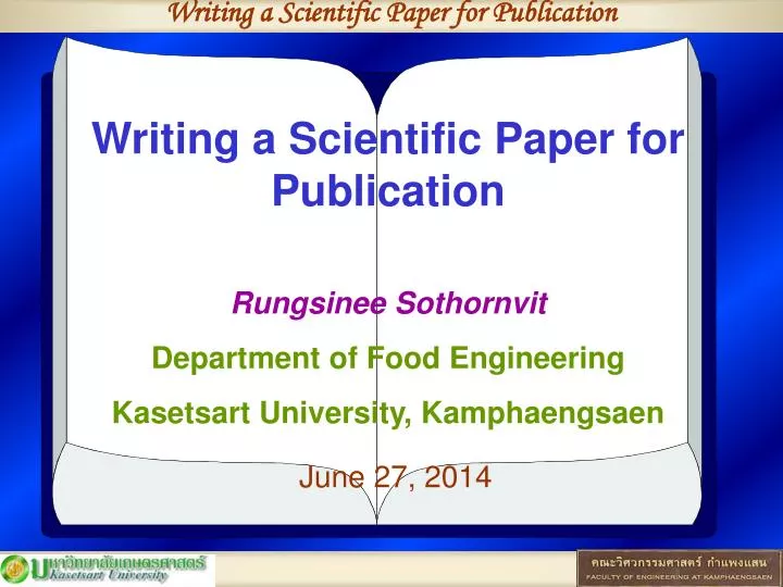 how to write research paper for publication ppt