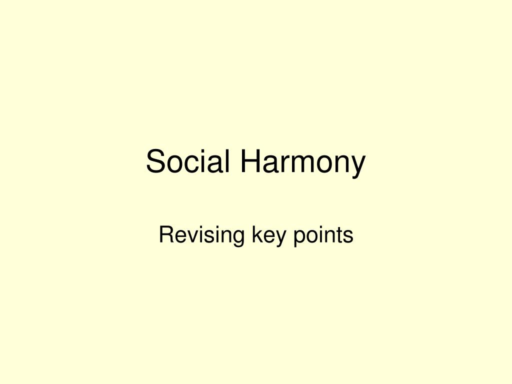 PPT Social Harmony PowerPoint Presentation, free download ID6029595