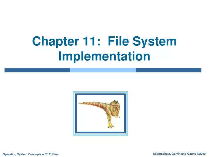 chapter 11 file system implementation n.