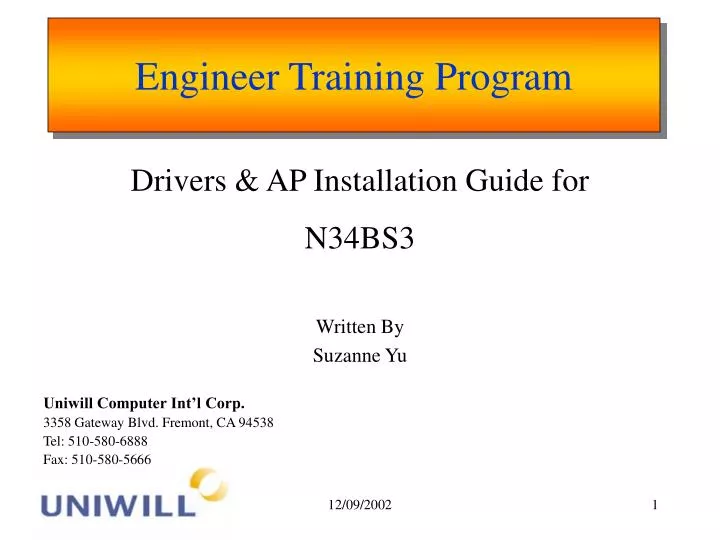 PPT Engineer Training Program PowerPoint Presentation Free Download ID 6031350
