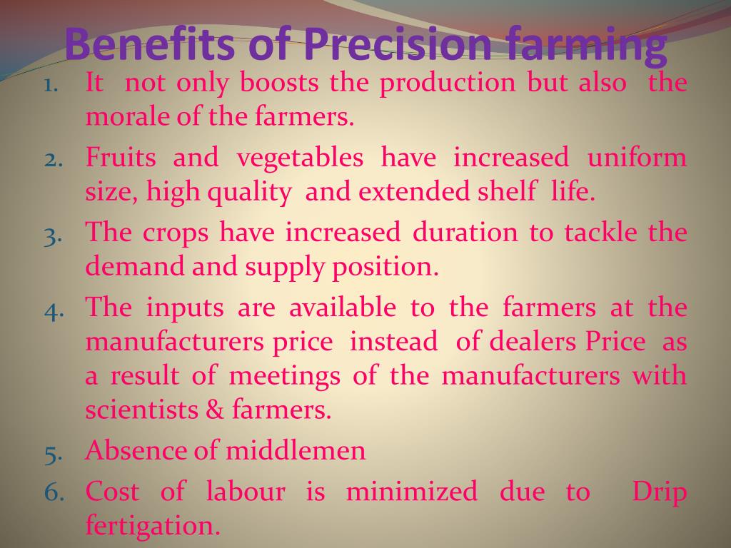Enhanced Sustainability Precision Farming