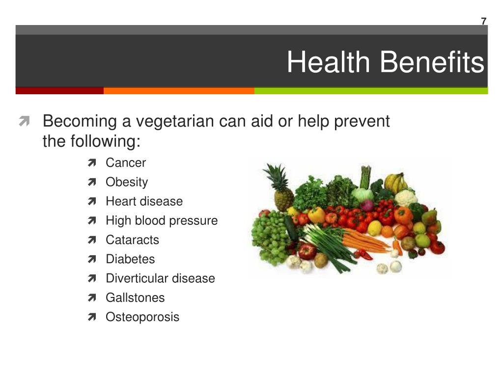 vegetarian diet health benefits