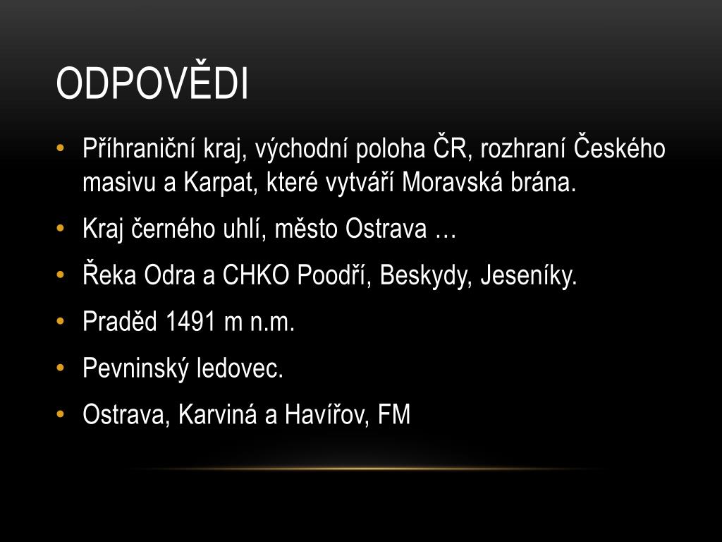 PPT - Moravskoslezský kraj PowerPoint Presentation, free download -  ID:6035143