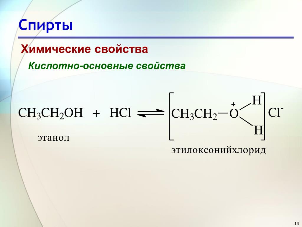 Ch ch hcl реакция. Взаимодействие этанола с HCL. Взаимодействие спиртов с HCL.