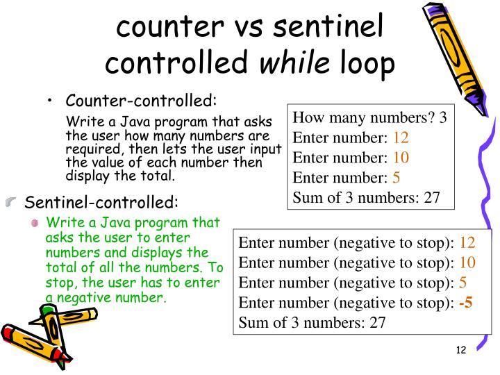 Sentinel And Counter Controlled Loop