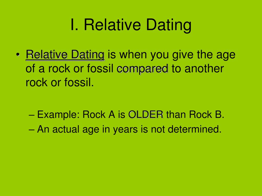 relative dating law of crosscutting