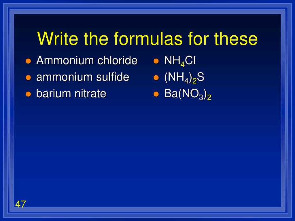 PPT HRW Ch 7 Chemical Formulas and Compounds pp