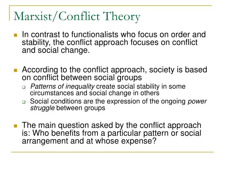 social conflict approach