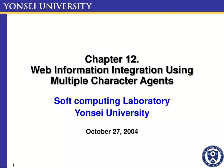 chapter 12 web information integration using multiple character agents n.