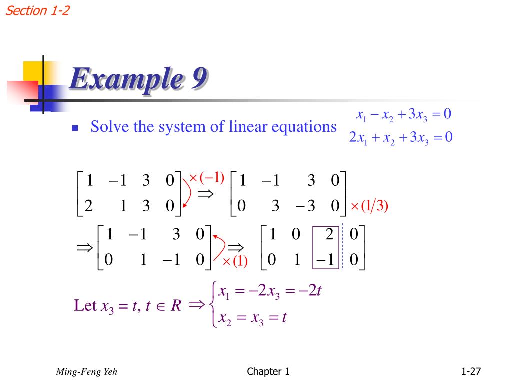 Ppt Chap 1 Systems Of Linear Equations Powerpoint Presentation Free Download Id6040015 2363