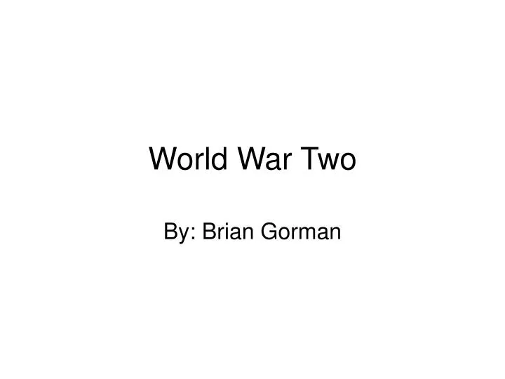 world war two n.