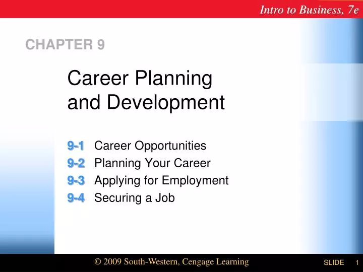 career planning and development n.