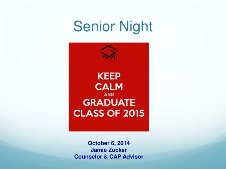 PPT Senior Night PowerPoint Presentation, free download ID6045687