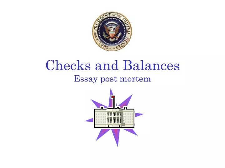 Essay on checks and balances