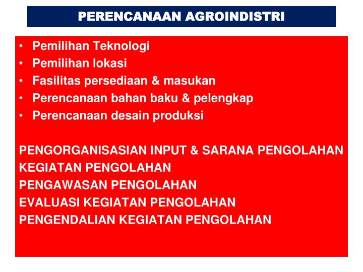 PPT - MANAJEMEN AGRIBISNIS PowerPoint Presentation - ID 