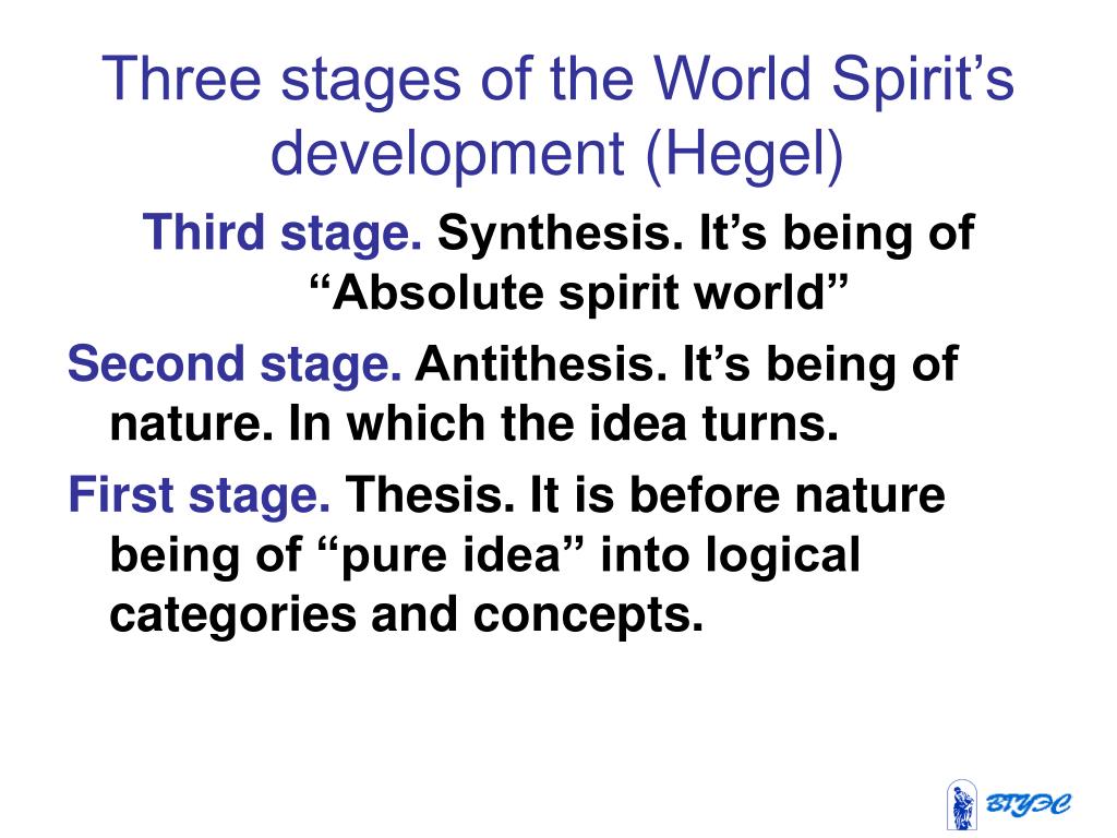 Hegels Three Stages