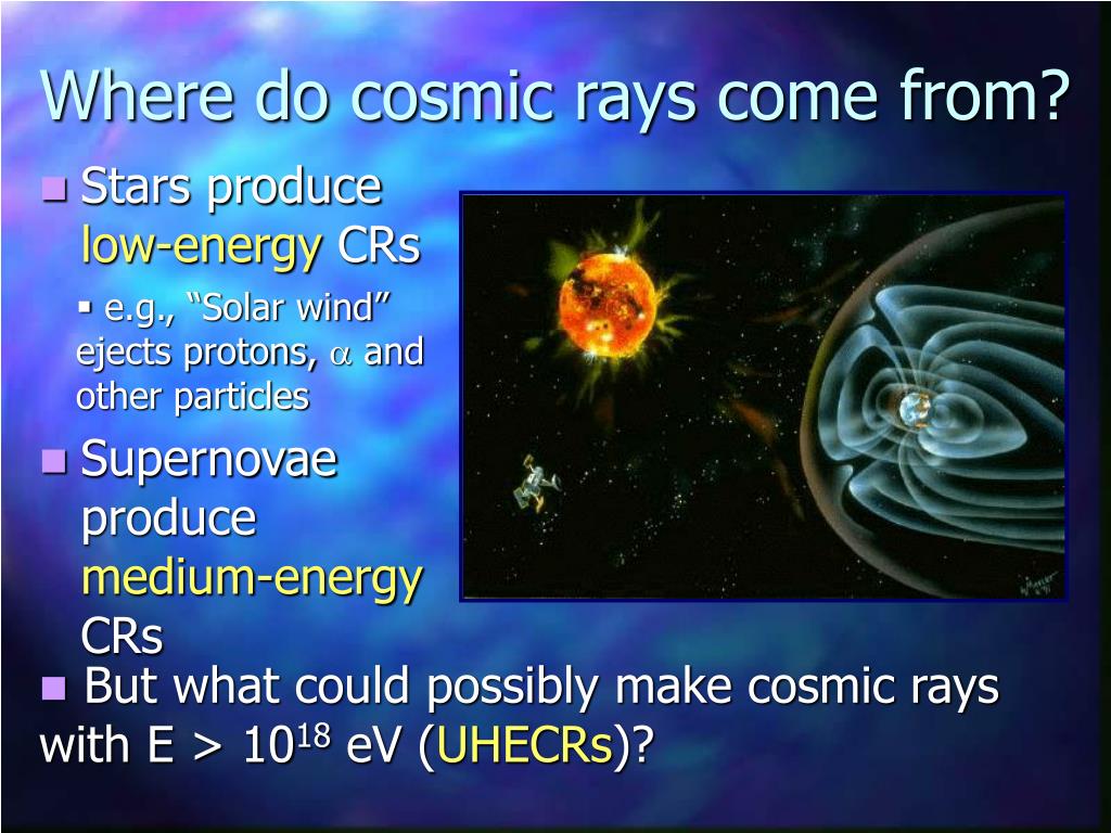 PPT An introduction to COSMIC RAYS PowerPoint Presentation, free