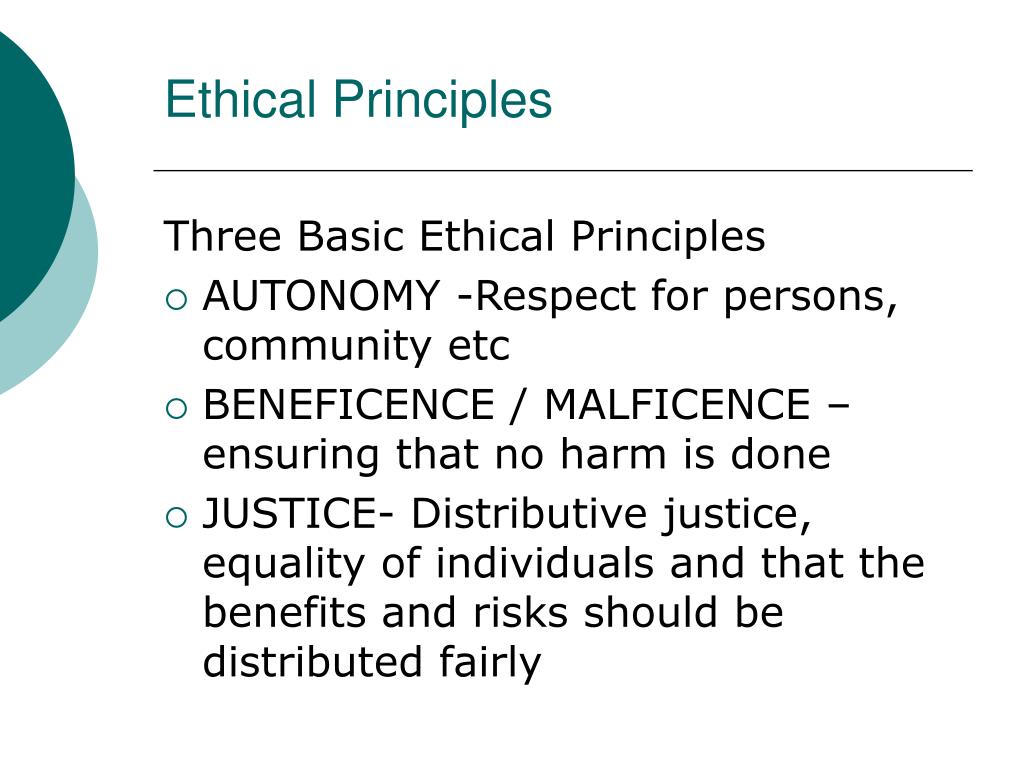 medical research ethical principles