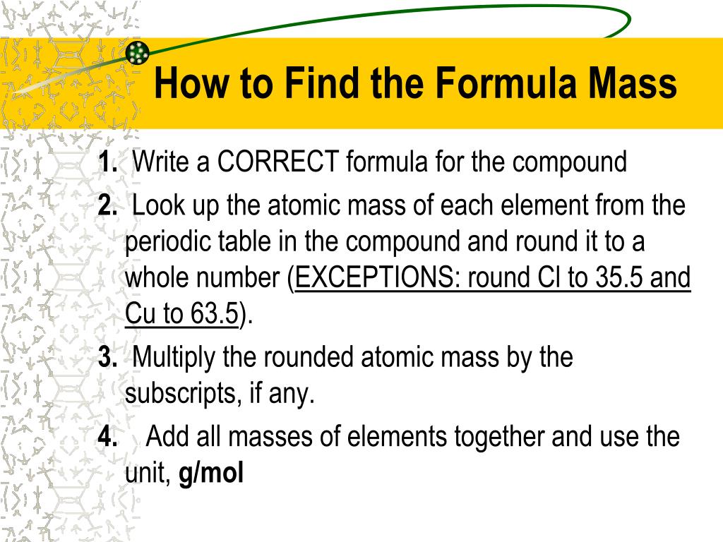 mass formula physics