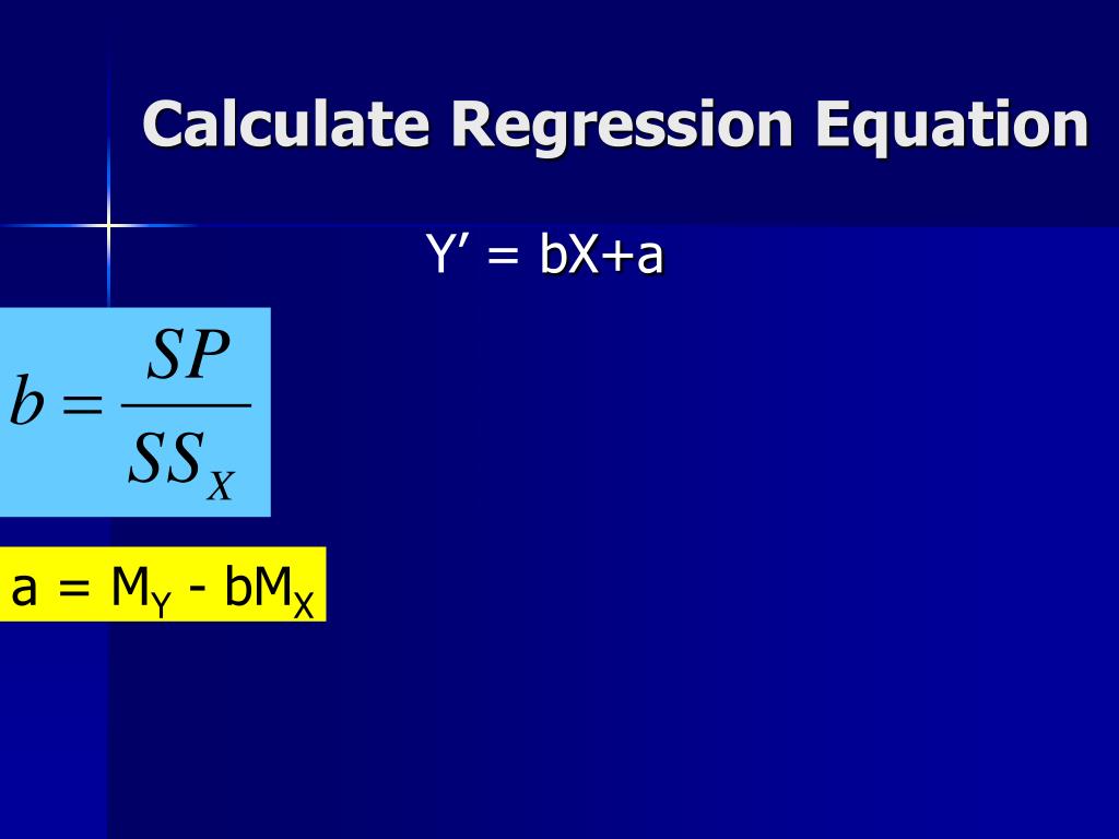 regression equation calculator
