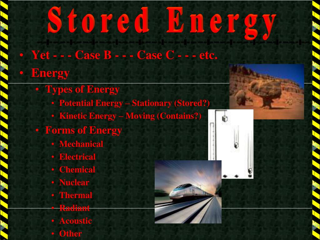 PPT Awareness of Stored Energy PowerPoint Presentation, free download