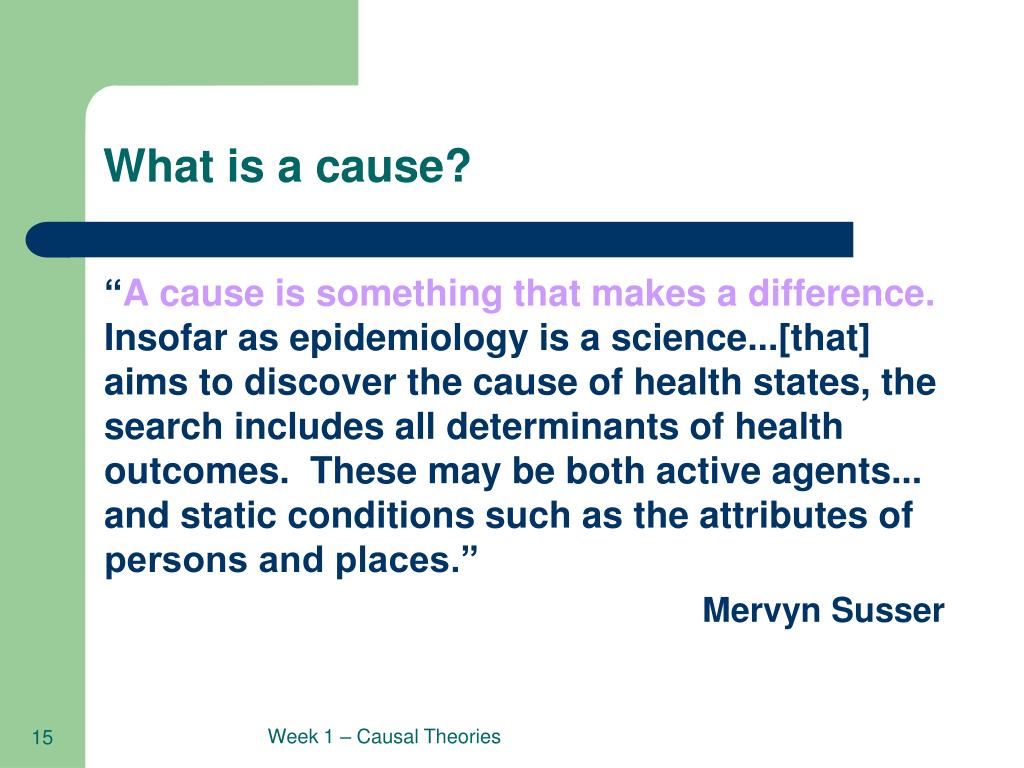 what is the correct definition of cause