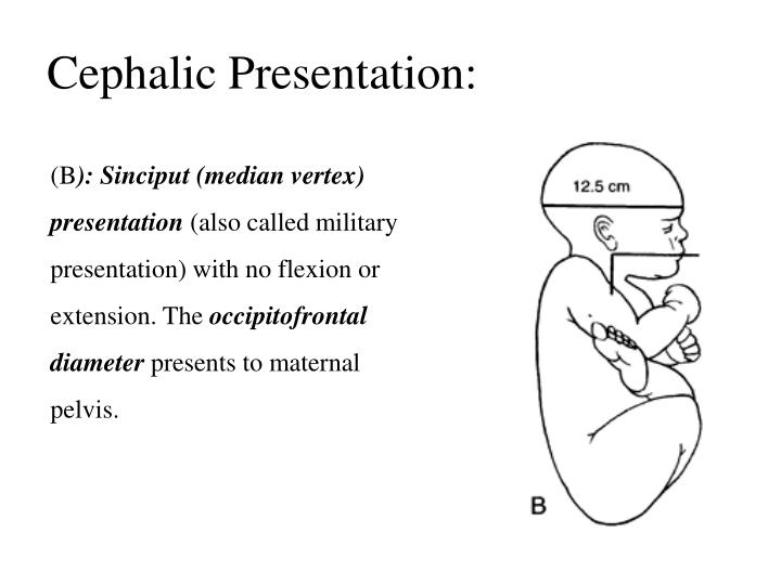 engagement of the head in cephalic presentation occurs when