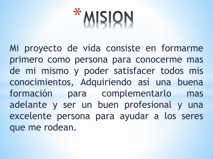 ppt mi proyecto de vida powerpoint presentation id 6051394 proyecto de vida