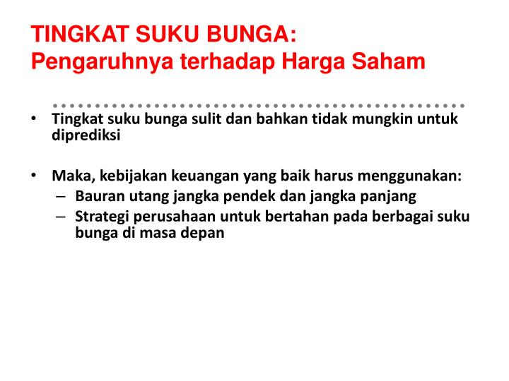 PPT - LINGKUNGAN KEUANGAN: PASAR , LEMBAGA KEUANGAN, DAN  