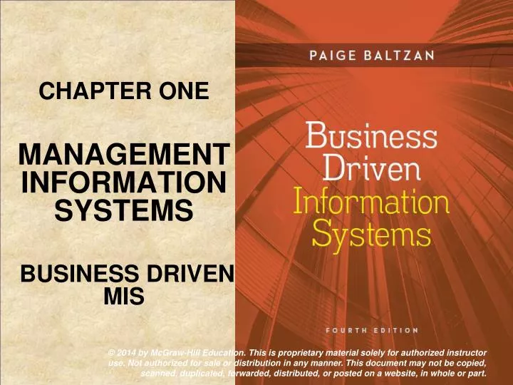 Management Information System Ppt Chapter 1