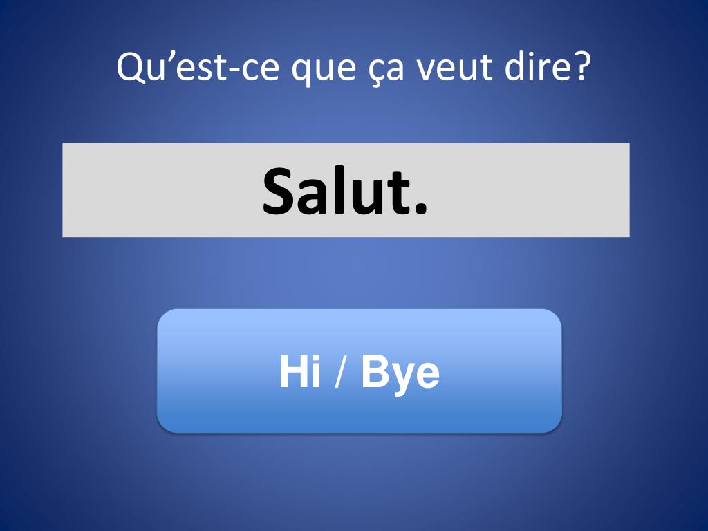 PPT Qu’estce que ça veut dire? PowerPoint Presentation, free download ID6053893