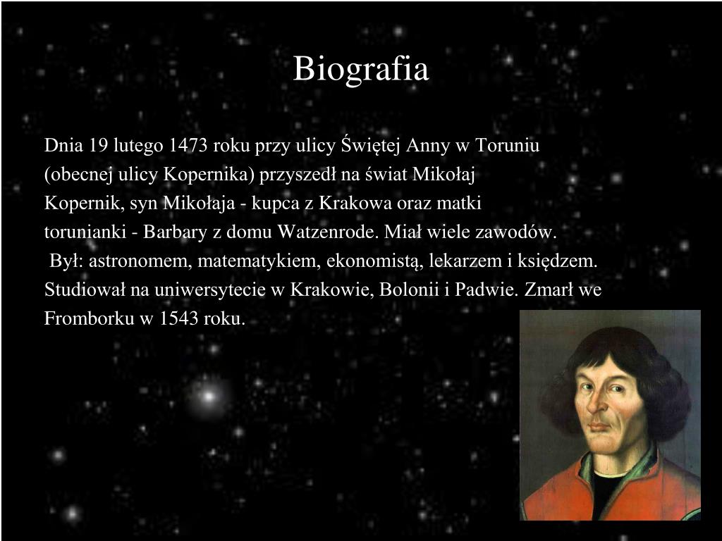 Mikołaj Kopernik Prezentacja Dla Dzieci PPT - Mikołaj Kopernik PowerPoint Presentation, free download - ID:6053917