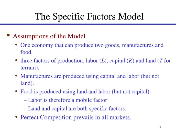 PPT - Chapter 3 Specific Factors and Income Distribution PowerPoint ...