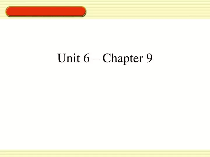 unit 6 chapter 9 n.