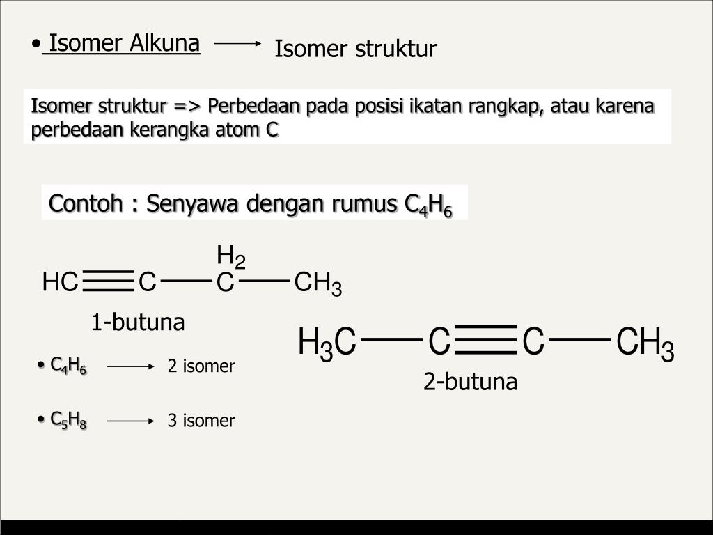 PPT ALKUNA Rumus Umum C n H 2n2 Alkuna merupakan senyawa
