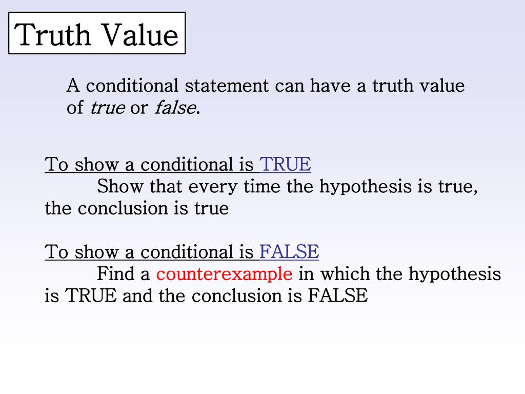 conditional statement switches the hypothesis and conclusion