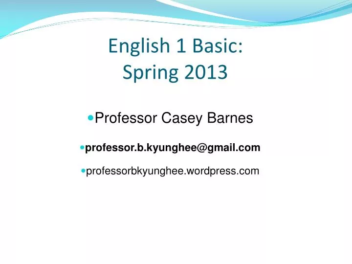 english 1 basic spring 2013 n.