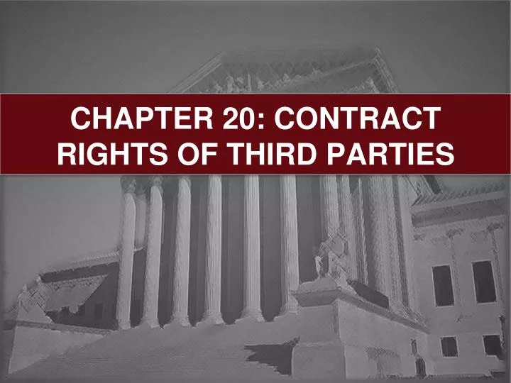 transfer of contractual rights to a third party is known as